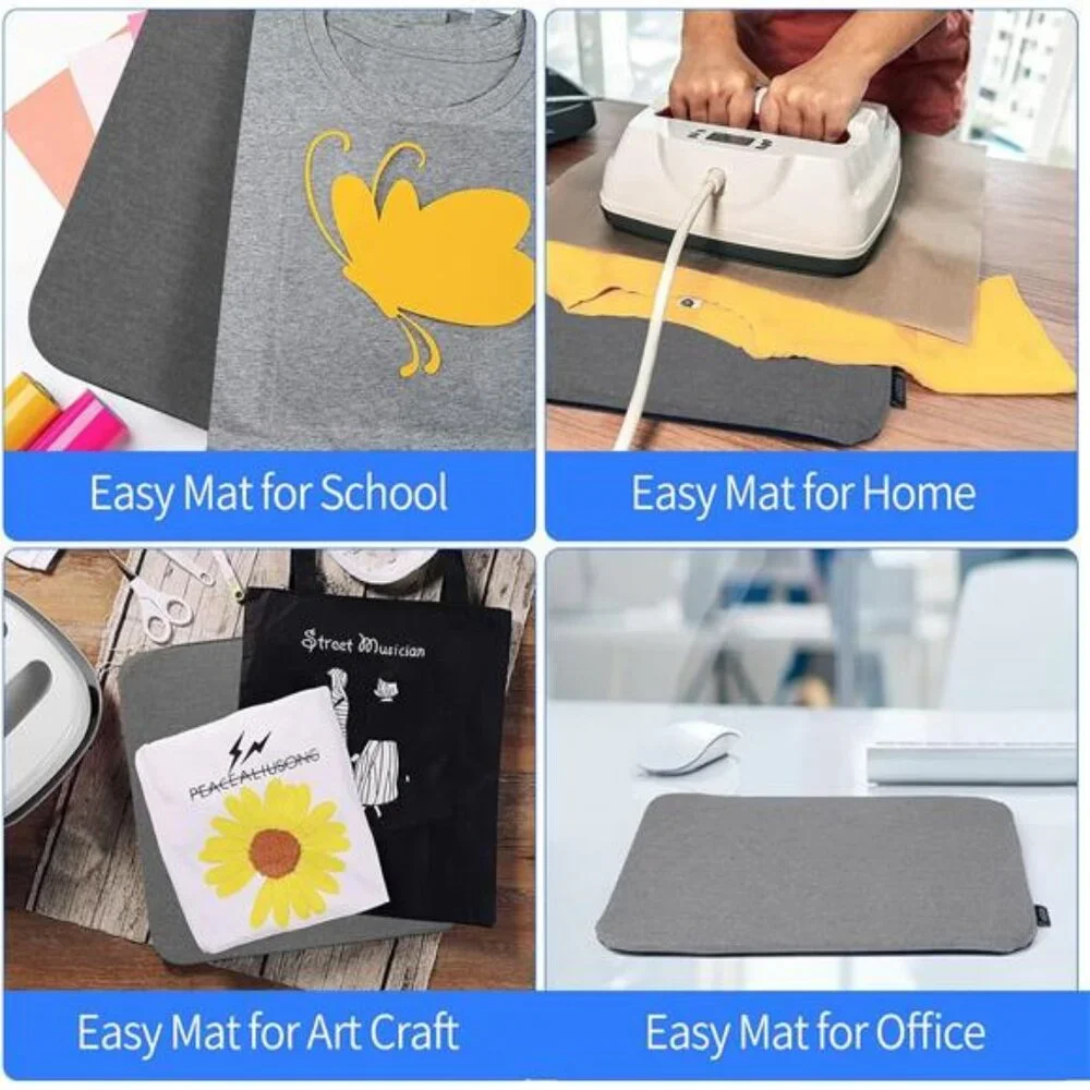 Heat Press Mat Compatible with Cricut Easy Press 2, Easy Press Mat 12”X12”